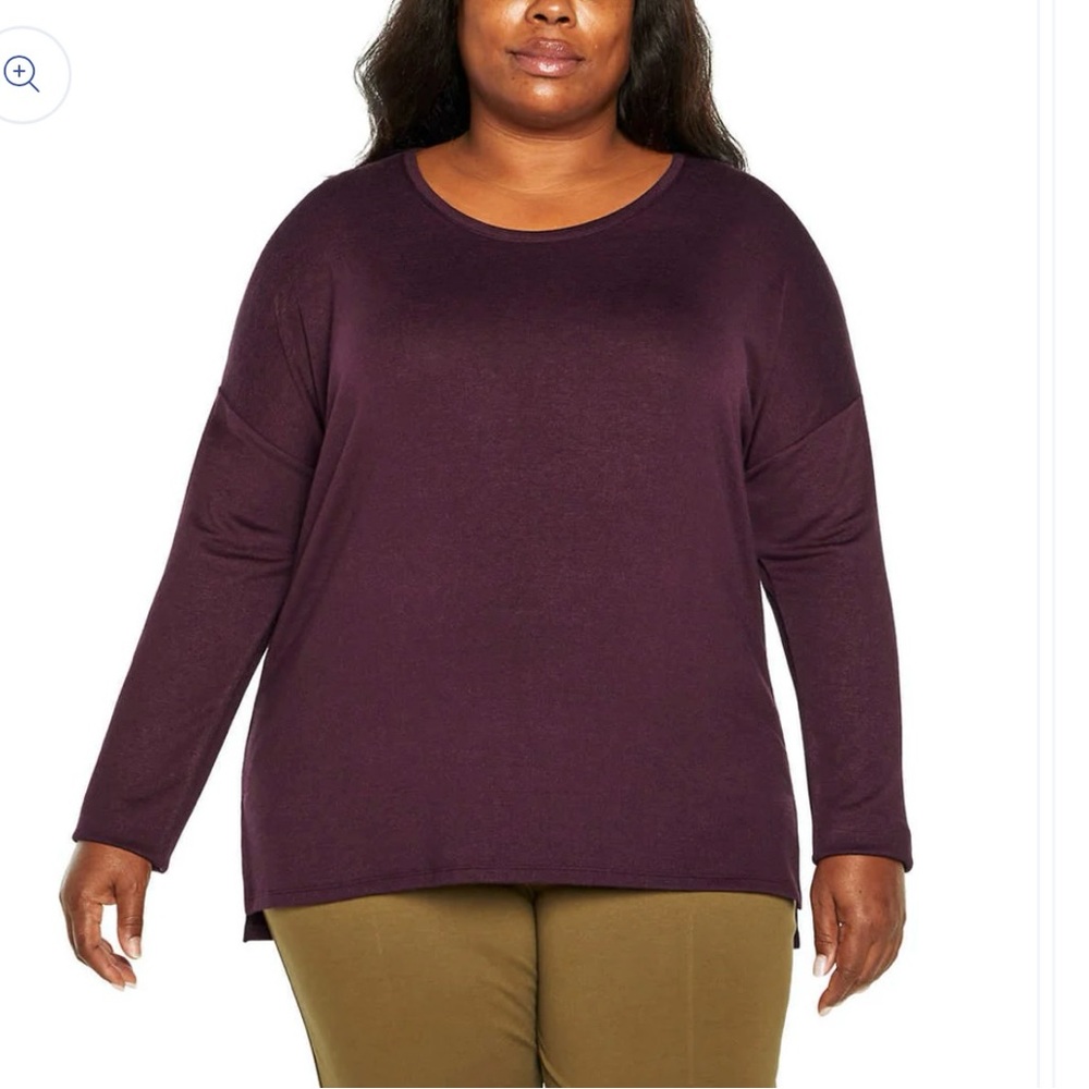 Banana Republic Women's Soft Knit Long Sleeve Sweater Top Size XL Purple New
